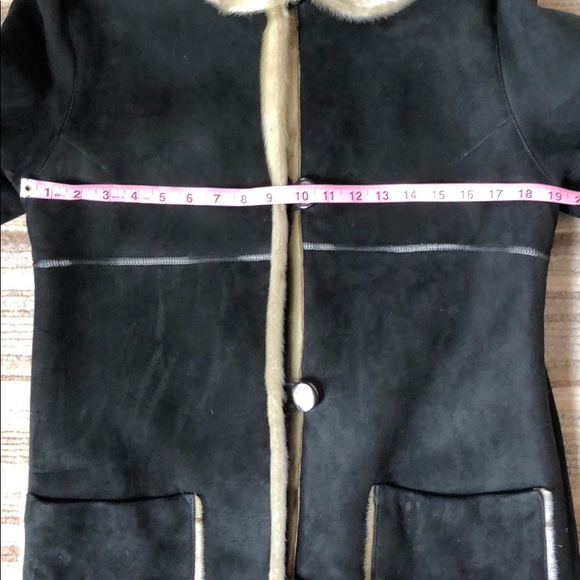 Elie Tahari shearling coat - Picture 6 of 8